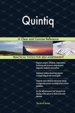 Quintiq A Clear and Concise Reference