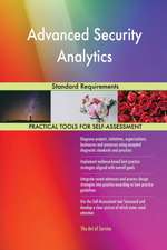 Advanced Security Analytics Standard Requirements