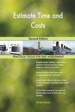 Estimate Time and Costs Second Edition