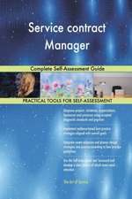 Service contract Manager Complete Self-Assessment Guide