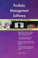 Portfolio Management Software A Complete Guide - 2019 Edition