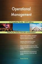 Operational Management A Complete Guide - 2019 Edition