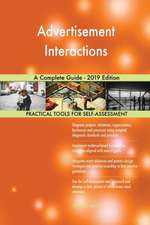 Advertisement Interactions A Complete Guide - 2019 Edition