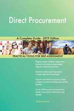Direct Procurement A Complete Guide - 2019 Edition