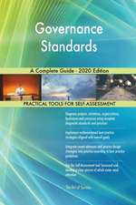 Governance Standards A Complete Guide - 2020 Edition