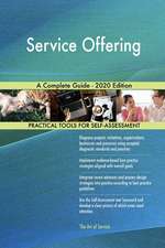 Service Offering A Complete Guide - 2020 Edition