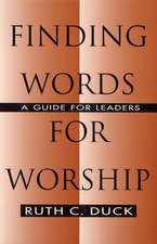 Finding Words for Worship