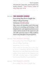 The Missing Course