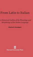 From Latin to Italian