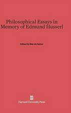 Philosophical Essays in Memory of Edmund Husserl