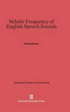 Relativ Frequency of English Speech Sounds