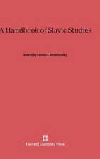 A Handbook of Slavic Studies