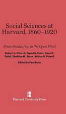 Social Sciences at Harvard, 1860-1920