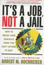 Its a Job Not a Jail: How to Break Your Shackles When You Can't Afford to Quit