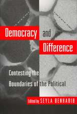 Democracy and Difference – Contesting the Boundaries of the Political