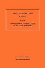 Surveys on Surgery Theory, Volume 1 – Papers Dedicated to C. T. C. Wall. (AM–145)