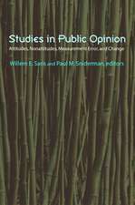 Studies in Public Opinion – Attitudes, Nonattitudes, Measurement Error, and Change