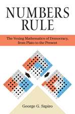 Numbers Rule – The Vexing Mathematics of Democracy, from Plato to the Present