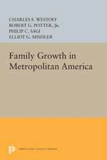 Family Growth in Metropolitan America