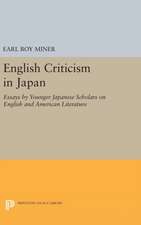 English Criticism in Japan – Essays by Younger Japanese Scholars on English and American Literature