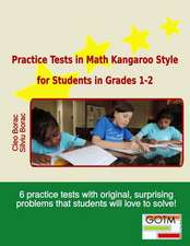 Practice Tests in Math Kangaroo Style for Students in Grades 1-2