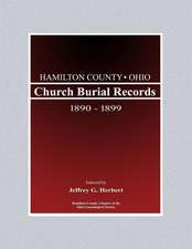 Hamilton County, Ohio, Church Burial Records, 1890-1899