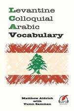 Levantine Colloquial Arabic Vocabulary