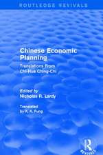 Chinese Economic Planning: Translations From Chi-Hua Ching-Chi