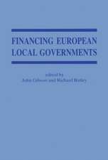 Financing European Local Government