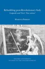 Rebuilding post–Revolutionary Italy – Leopardi and Vico`s `New Science`