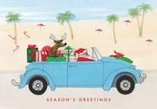 Santa's Beach Cruise Holiday Notecards [With 21 Envelopes]