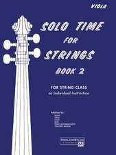 SOLO TIME FOR STRINGS BK 2