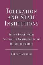 Toleration and State Institutions