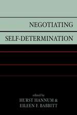 Negotiating Self-Determination