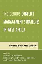 Indigenous Conflict Management Strategies in West Africa