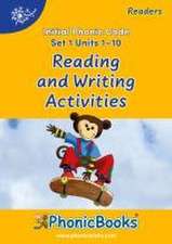 Phonic Books Dandelion Readers Reading and Writing Activities Set 1 Units 1-10 Sam (Alphabet Code Blending 4 and 5 Sound Words)