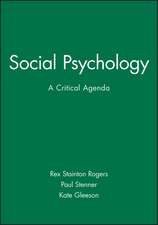 Social Psychology – A Critical Agenda