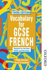 Vocabulary for GCSE French