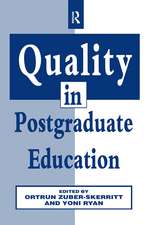 Quality in Postgraduate Education