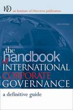 The Handbook of International Corporate Governance