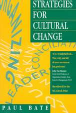 Strategies for Cultural Change