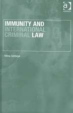 Immunity and International Criminal Law