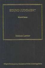 Sound Judgment: Selected Essays