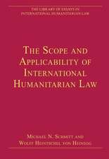 The Scope and Applicability of International Humanitarian Law