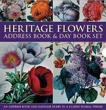 Heritage Flower Address Book & Day Book Set