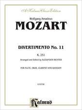 Divertimento No. 11, K. 251: Arranged for Woodwind Quartet (Parts Only)