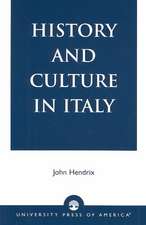 History and Culture in Italy