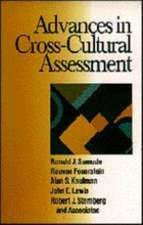 Advances in Cross-Cultural Assessment