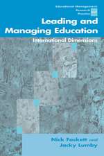 Leading and Managing Education: International Dimensions