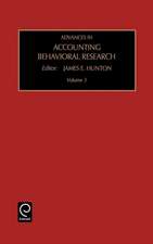 Advances in Accounting Behavioral Research